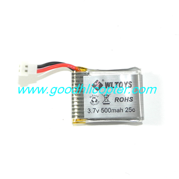 wltoys-v931-AS350-XK-K123 helicopter parts Battery 3.7V 500mAh - Click Image to Close